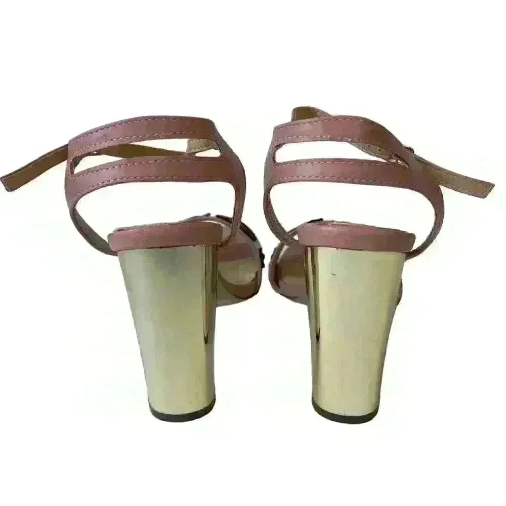 Pink & Gold / Women High Heels Sandals/ Us size 6.5